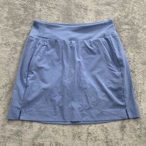 Athleta Soho Skort Womens Size 2 Blue Athleisure Activewear Pull On Casual Skirt
